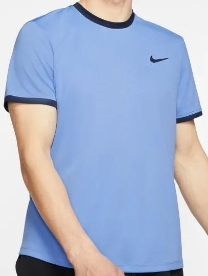 Nike Court Top SS - royal pulse/obsidian/obsidian