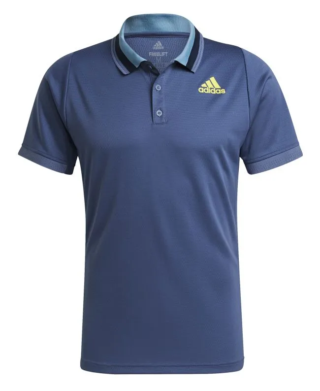 Adidas Freelift Primeblue Heat Ready Polo Shirt M - crew blue/acid yellow