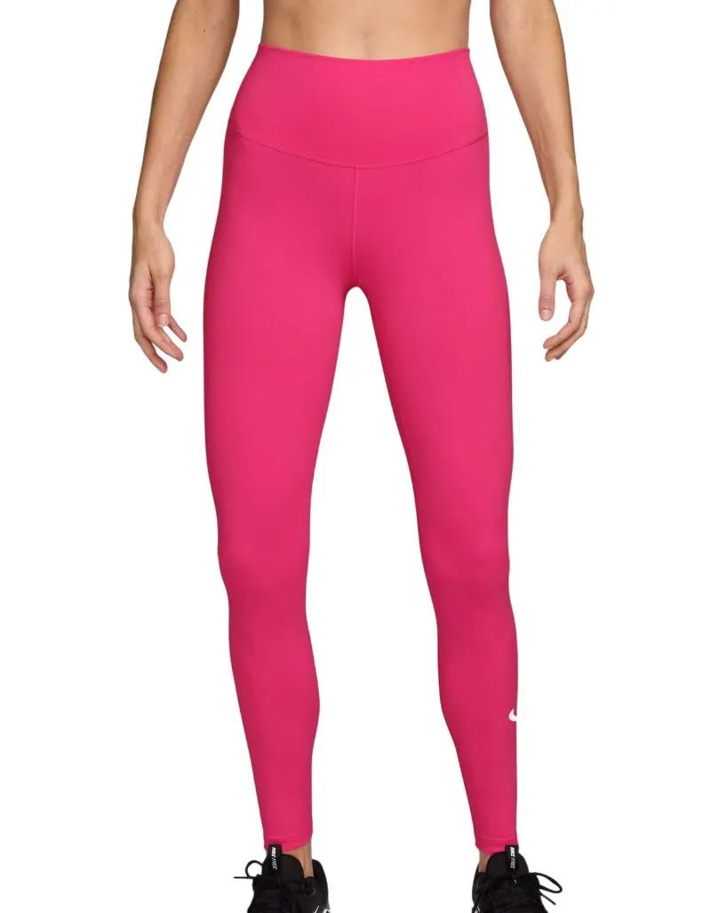 Nike One High Waist Full Length - rush pink/white