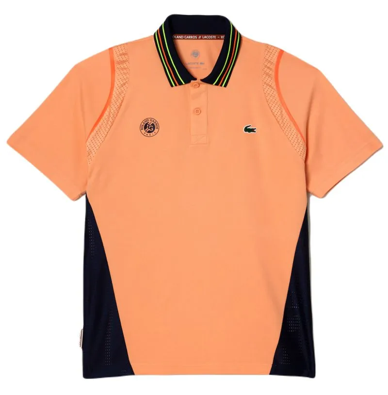 Lacoste Sport Roland Garros Edition Ultra-Dry Two Tone Polo Shirt Lacoste Sport Roland Garros Edition Ultra-Dry Two Tone Polo Shirt