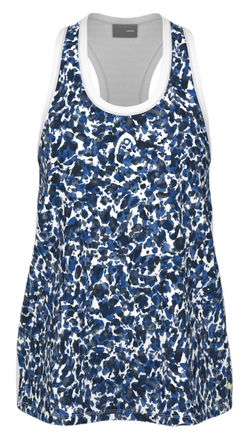 Head Girls Vision Agility Tank - print vision/royal blue