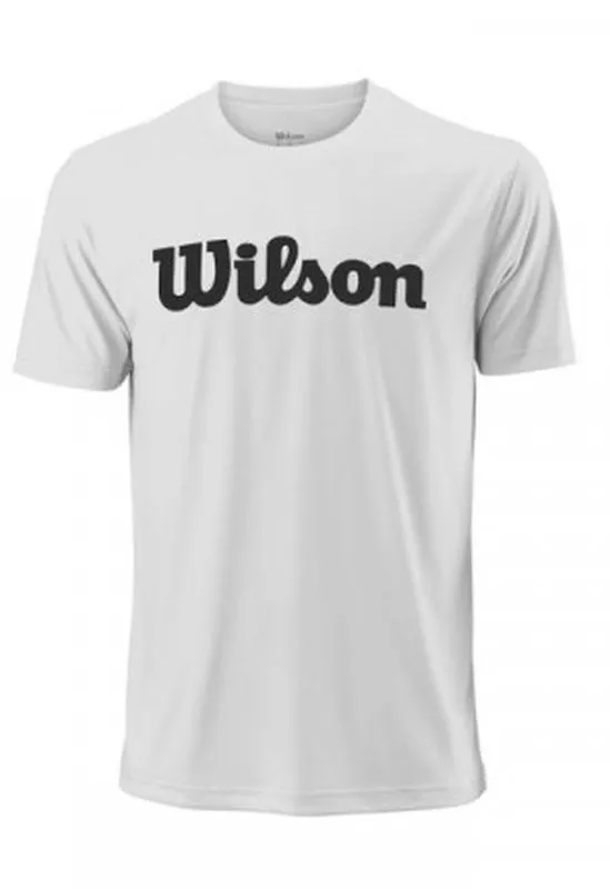 Wilson M Uwii Script Tech Tee - white/black