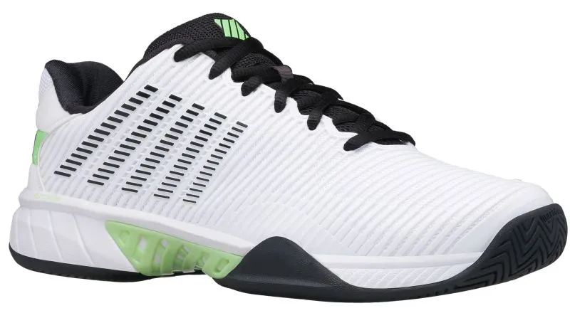 K-Swiss Hypercourt Express 2 - white/blue graphite/soft neon green