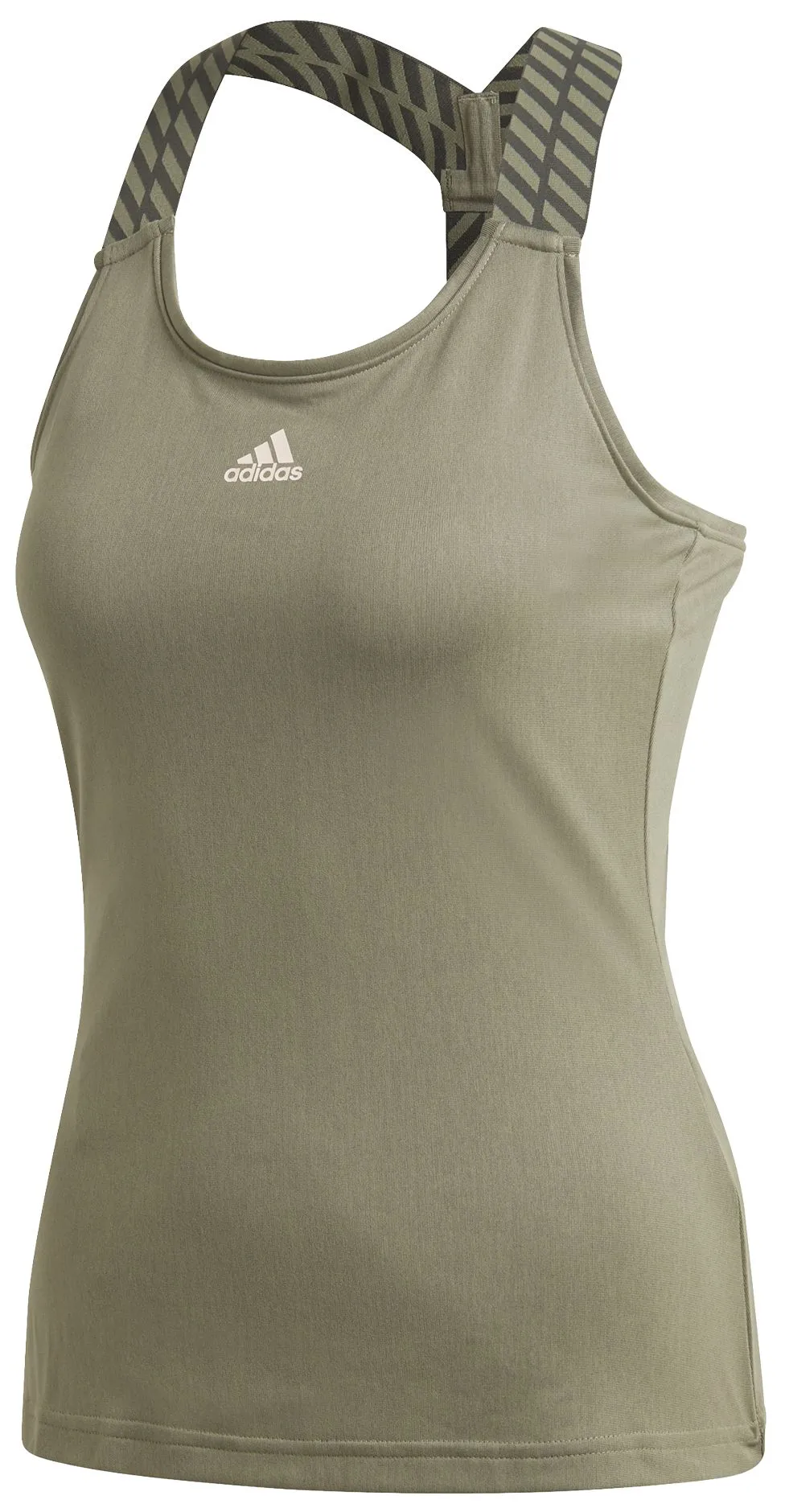 Women's top Adidas W Y-Tank - legacy green/pink tint - Green