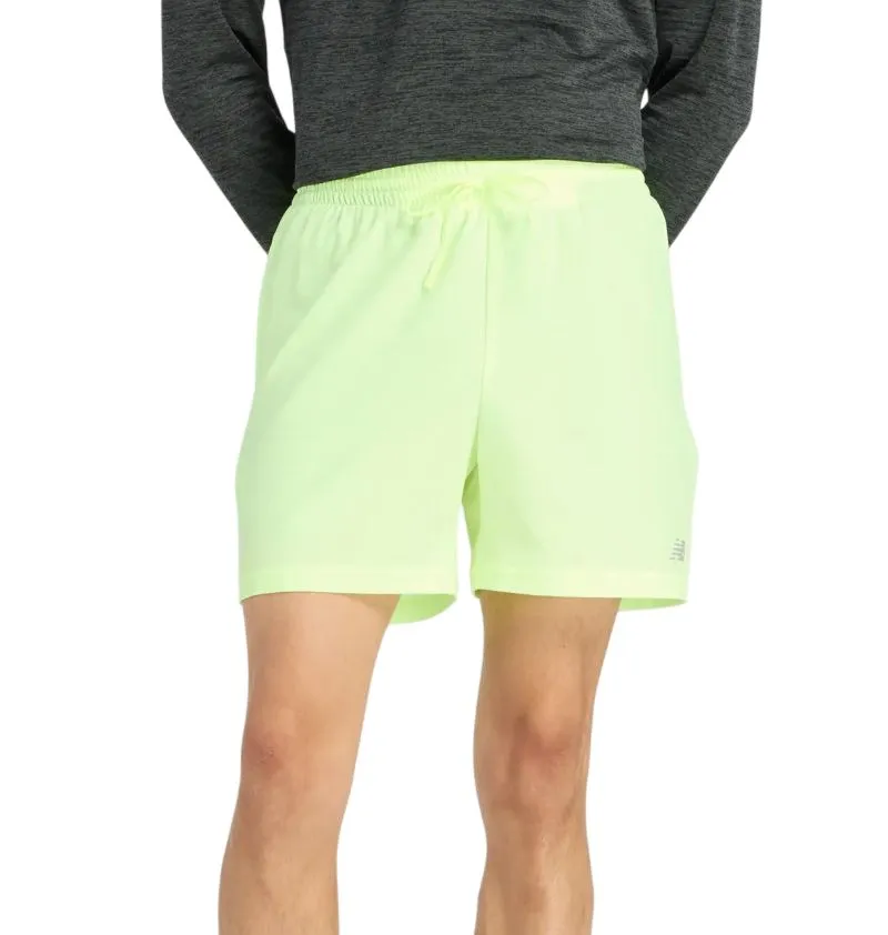 New Balance Sport Essentials Short 5in - neon yellow/slate grey New Balance Sport Essentials Short 5in - neon yellow/slate grey