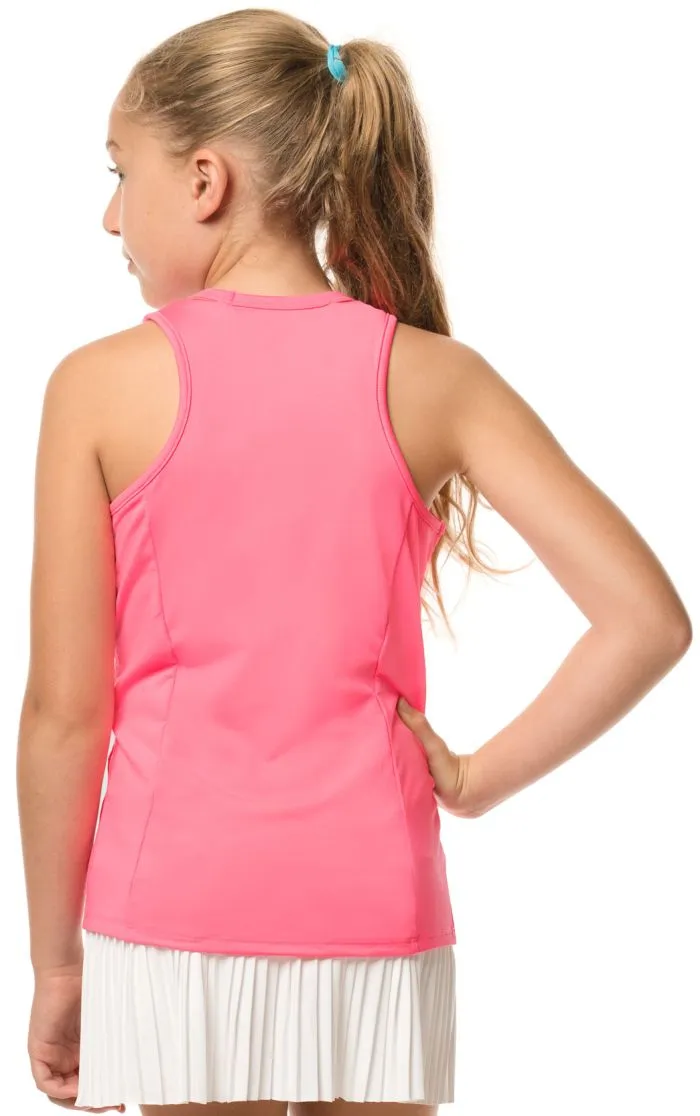 Lucky in Love Core V-Neck Cutout Tank Girls - pink
