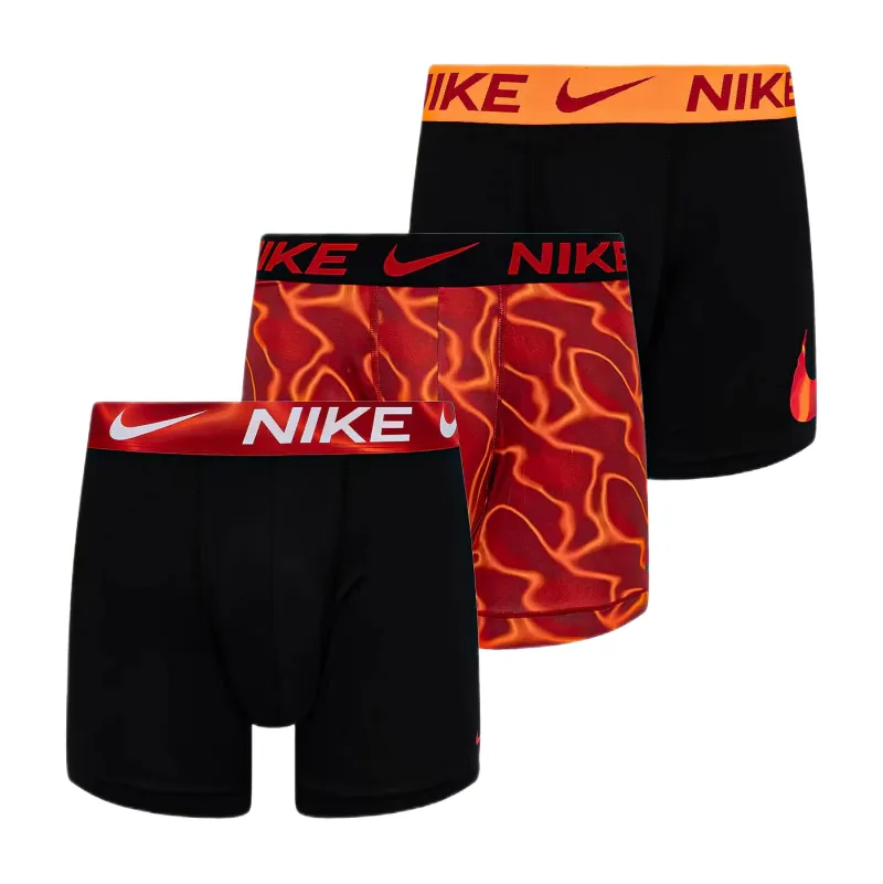 Nike Dri-Fit Essential Micro Boxer 3P - black/red/orange