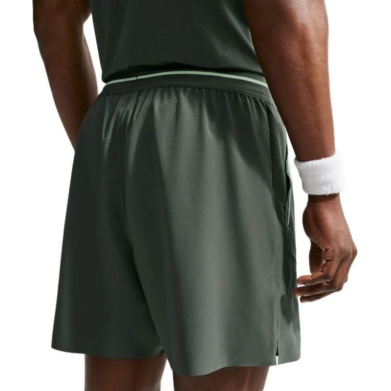 Nike Court Advantage Dri-Fit 6in Tennis - camo green/cucumber calm