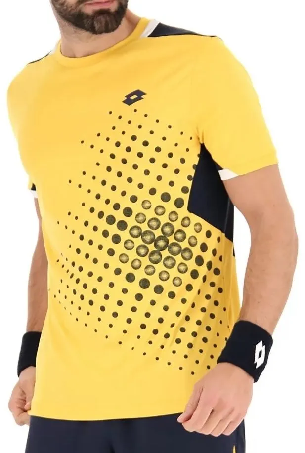 Lotto Top IV Tee 1 - saffron/navy blue Lotto Top IV Tee 1 - saffron/navy blue