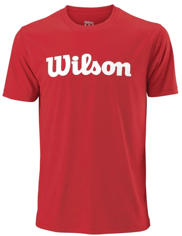 Wilson M Uwii Script Tech Tee - red/white