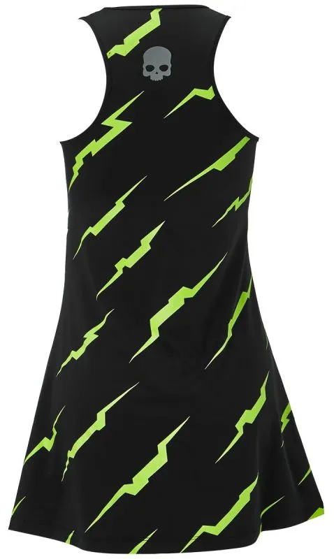 Hydrogen Thunder Dress Woman - black/yellow fluo