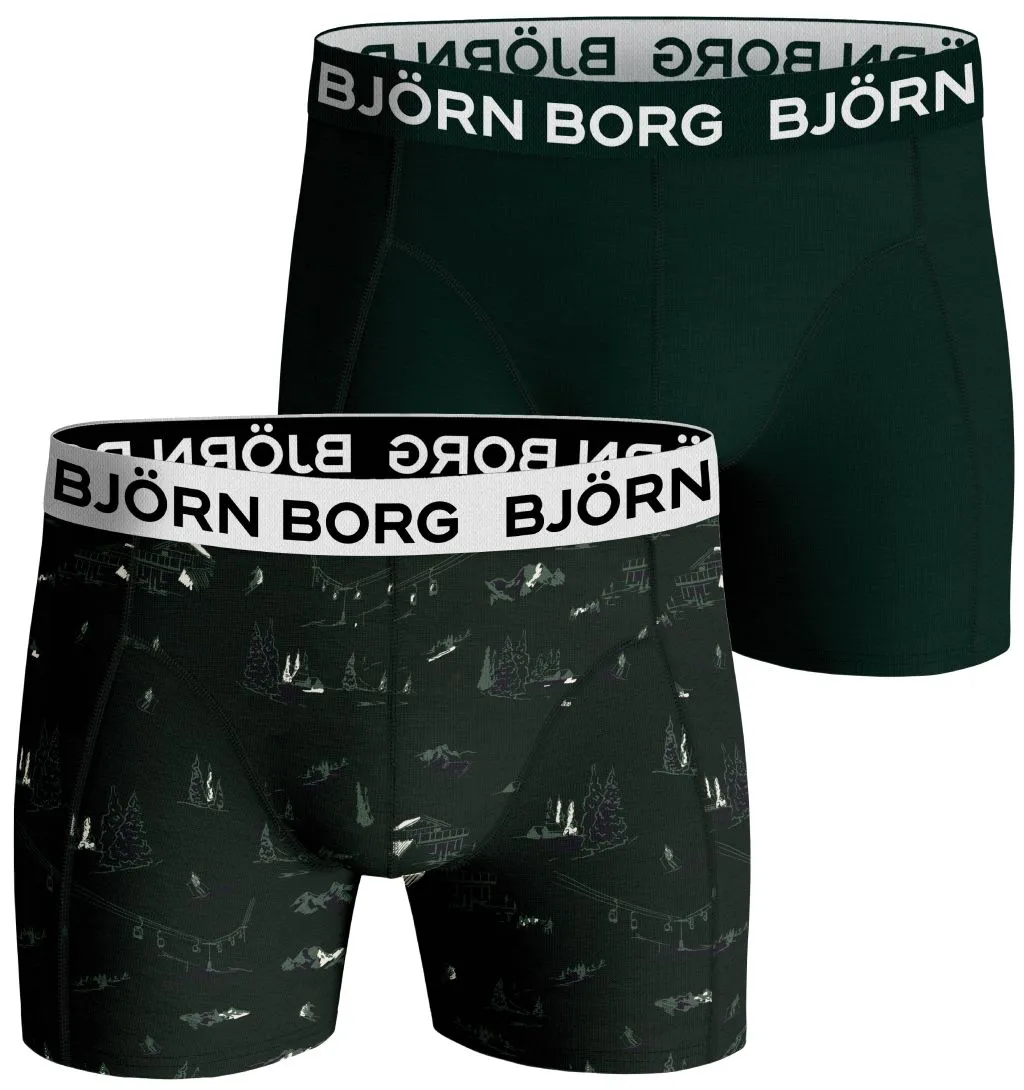 10000822_MP001_1 Björn Borg Core B 2P - green/print