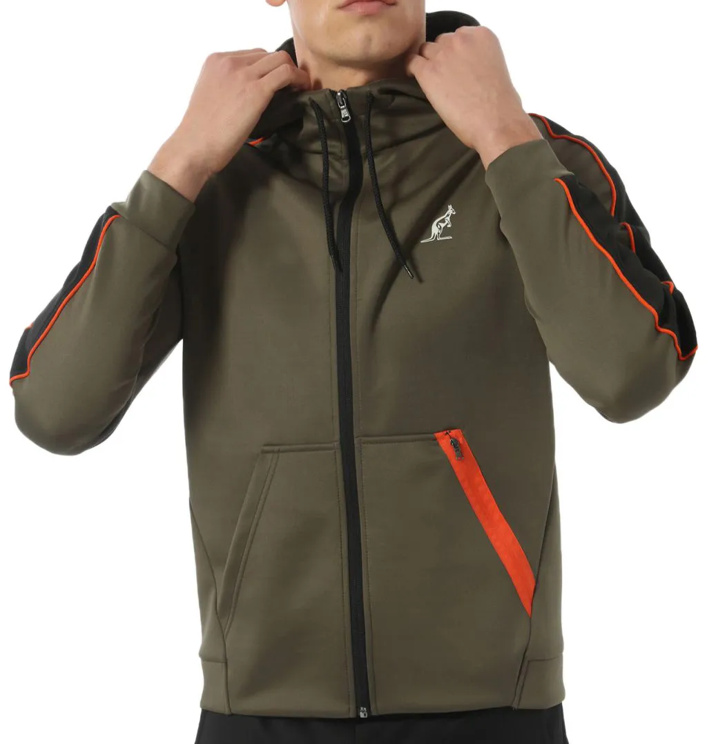 Men's Jumper Australian Volee Jacket with Hood M - verde aneto - Green