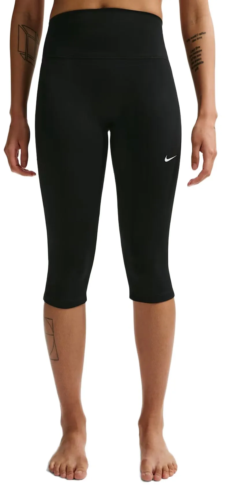 Nike Dri-Fit One High-Waisted Capri - black/white Nike Dri-Fit One High-Waisted Capri - black/white