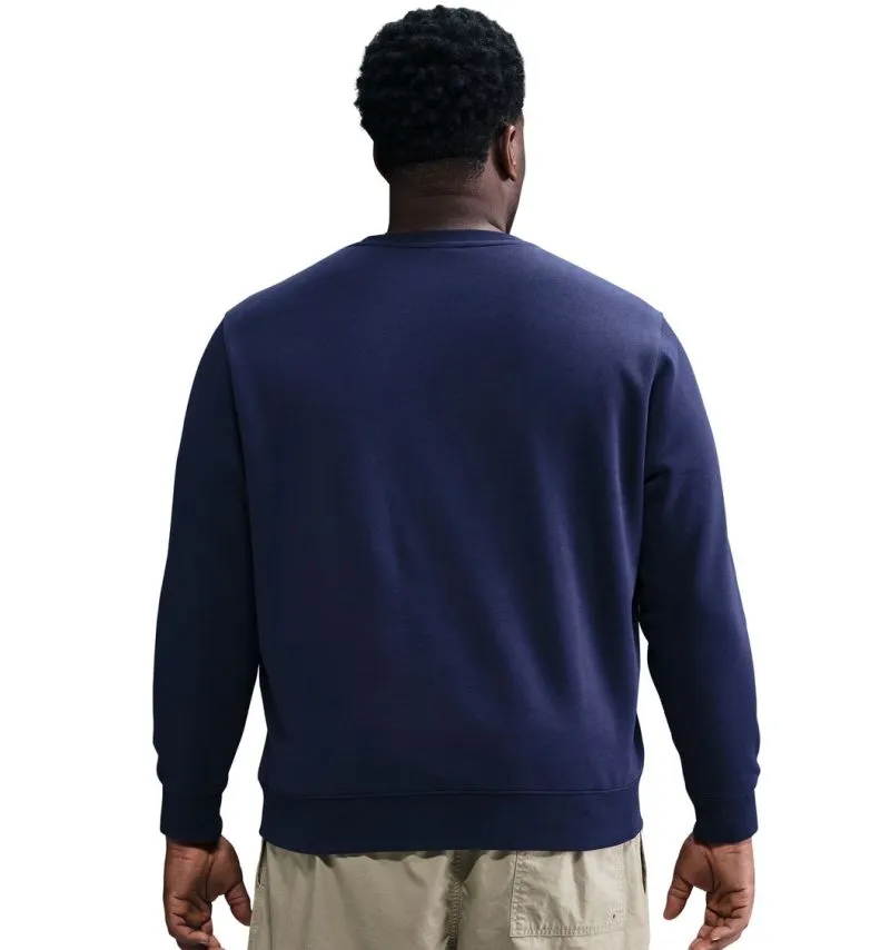 Nike Club Fleece Crew - obsidian/white