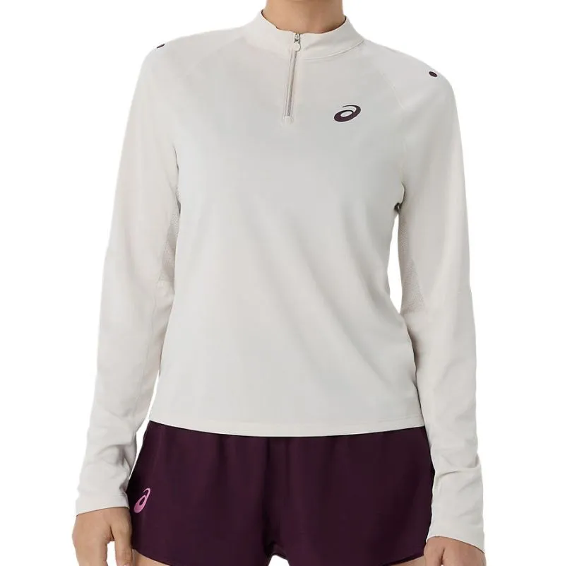 Asics Match Half Zip - soft oat Asics Match Half Zip - soft oat