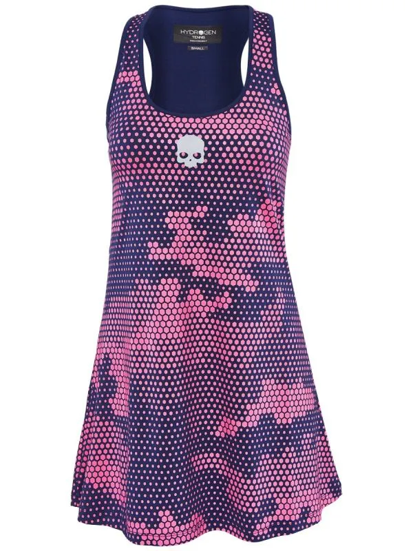 Hydrogen Tech Camo Dress - camo fuchsia/blue navy