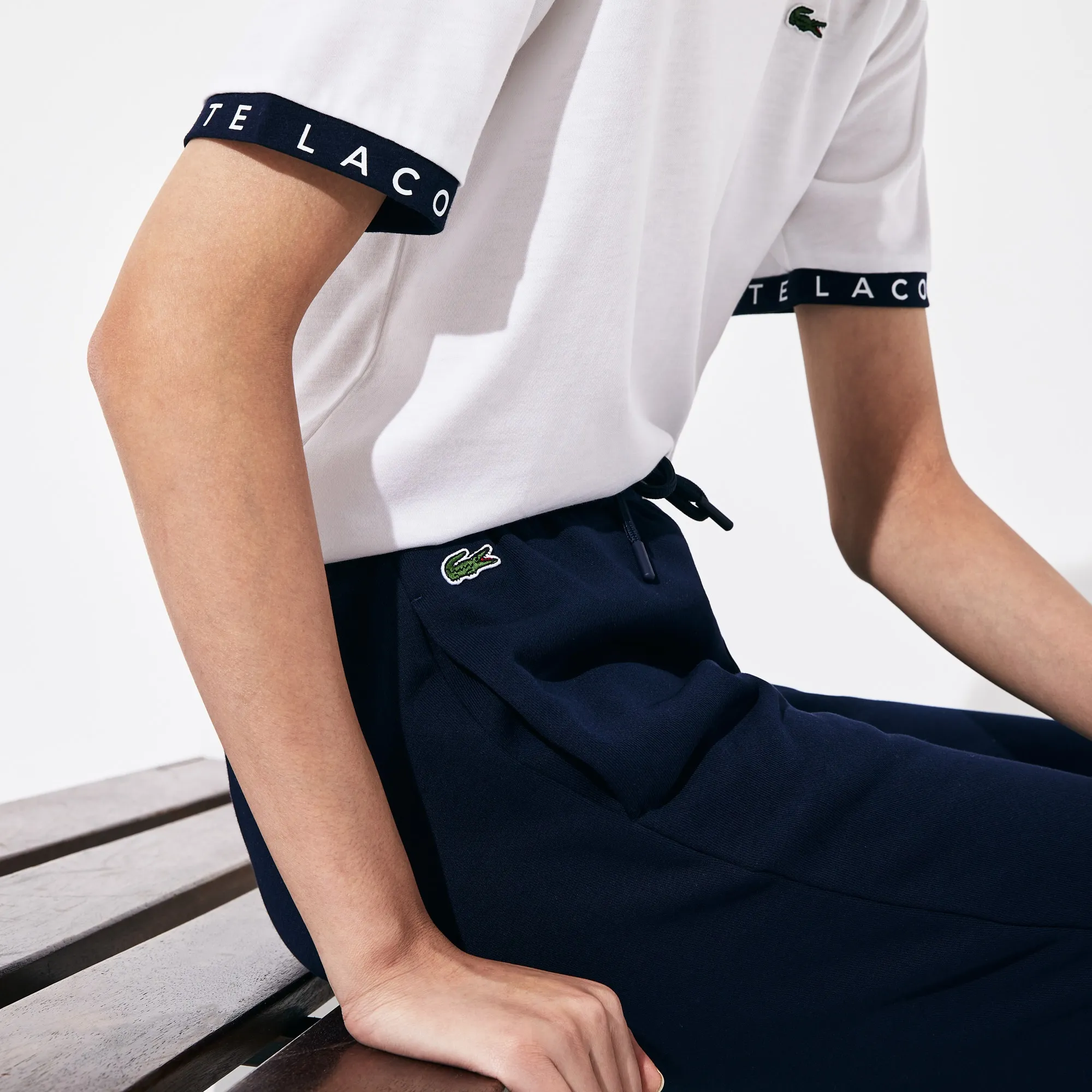 Lacoste Women's SPORT Tennis Fleece Trackpants - navy blue