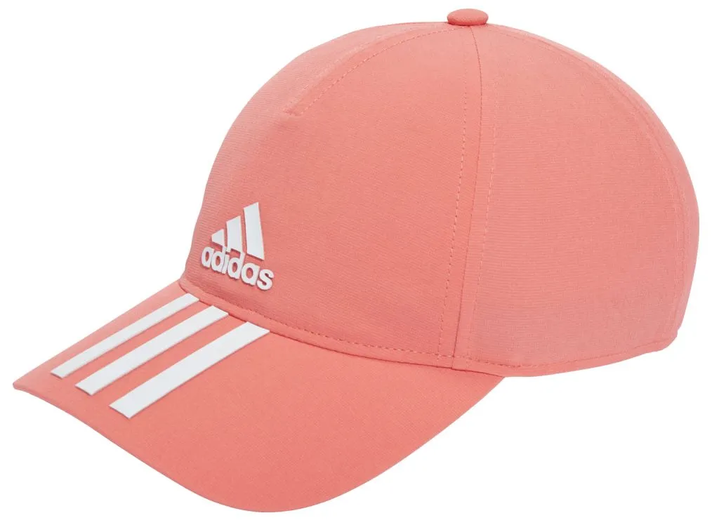 HD7245_HDW_photo_front_white Adidas Aeroready 3-Stripes Baseball Cap - semi turbo/white/white