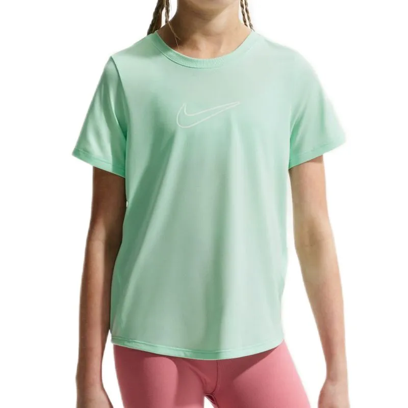 Nike Girls Dri-FIT Short-Sleeve - arctic green/white