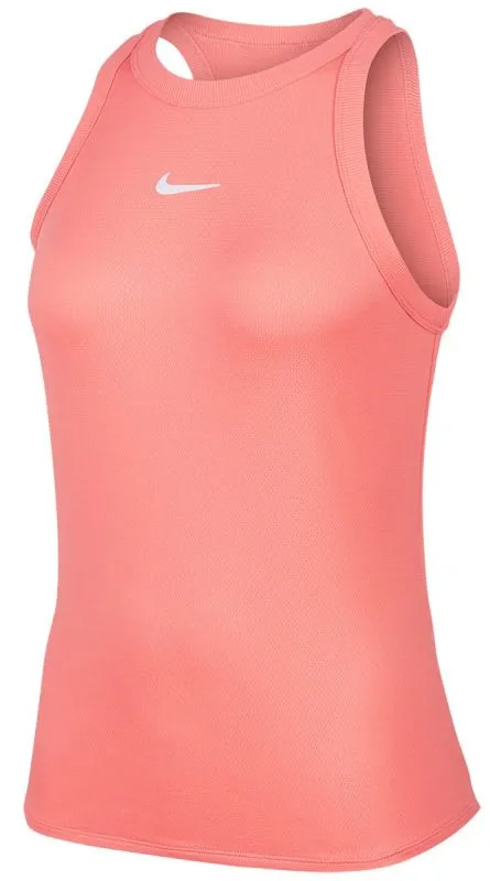 Nike Court Dry Tank W - sunblush/white
