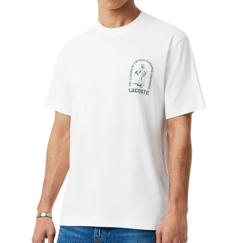 Lacoste Printed Cotton - white