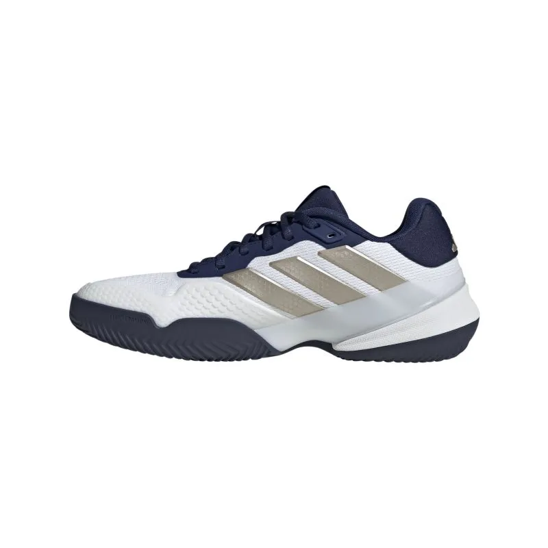 Adidas Barricade 14 M Clay - cloud white/cyber metallic/dark blue