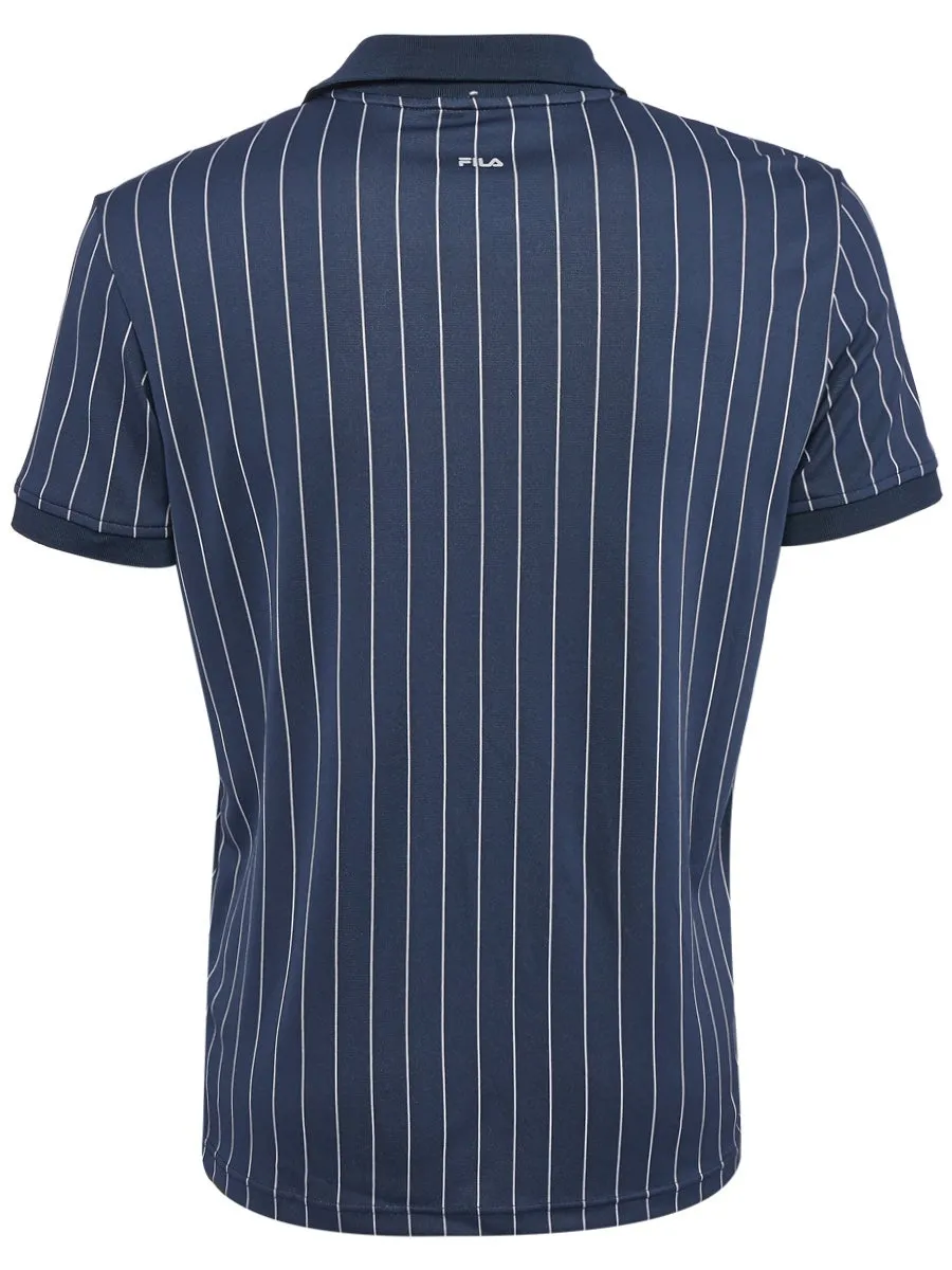 Fila Polo Stripes M - peacoat blue