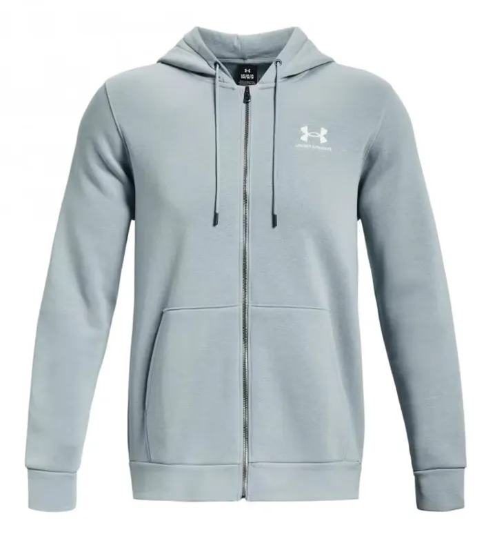 Under Armour Men's UA Essential Fleece Full-Zip Hoodie - gray