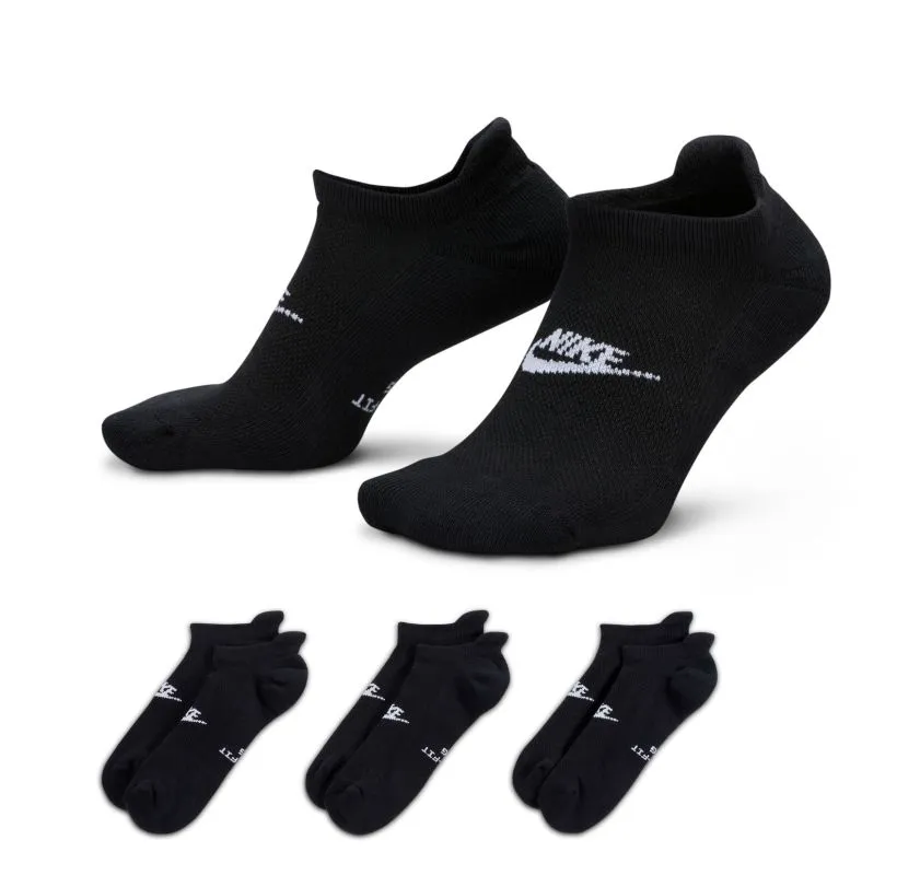 Nike Everyday Elevated No Show 3P - black/white Nike Everyday Elevated No Show 3P - black/white