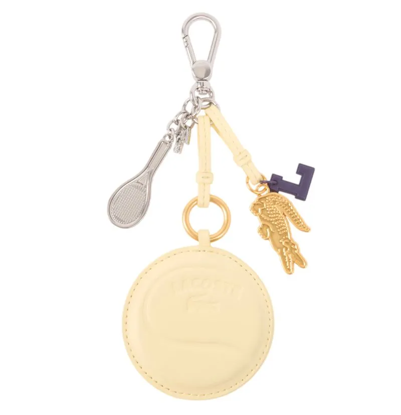 Lacoste Tennis Racket Mirror L Charms Key Ring - chick