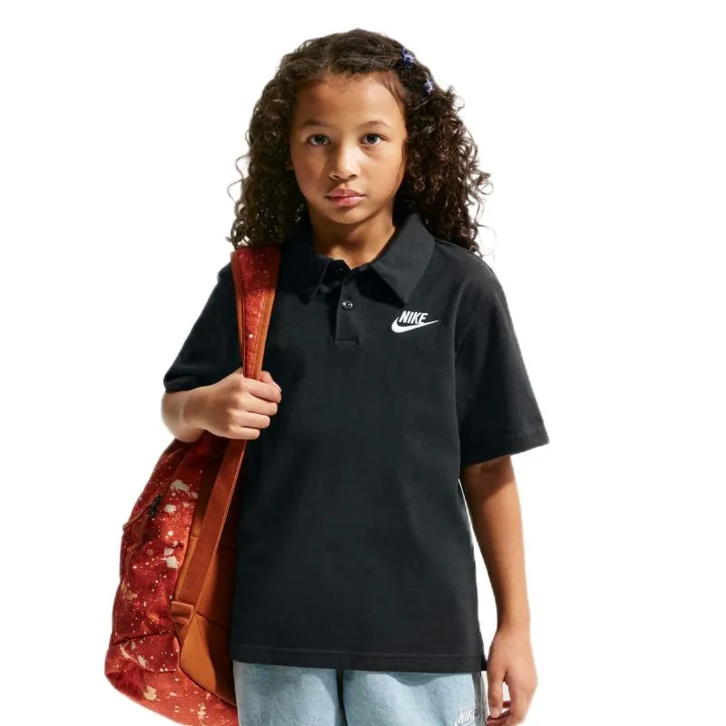 Nike Kids Sportswear Club Knit Short Sleeve - black/white
