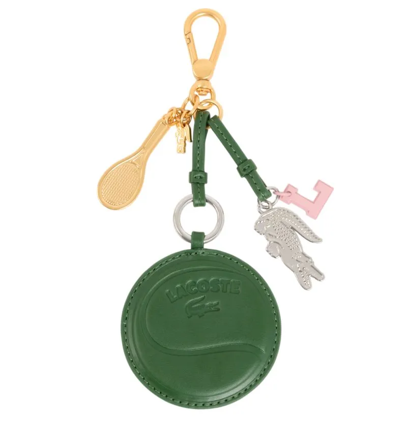 Lacoste Tennis Racket Mirror L Charms Key Ring - green