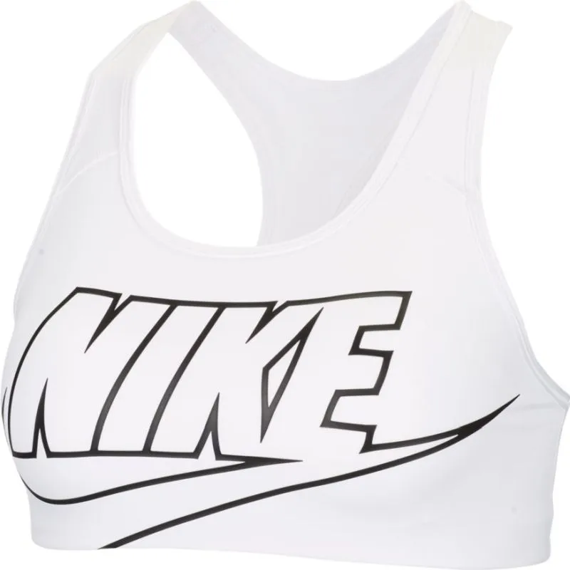 Nike Swoosh Futura Bra W - white/black