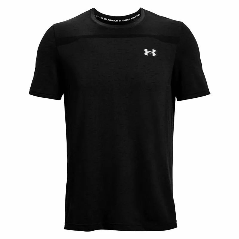 Under Armour Men's UA Seamless Short Sleeve - black/mod gray Under Armour Men's UA Seamless Short Sleeve - black/mod gray