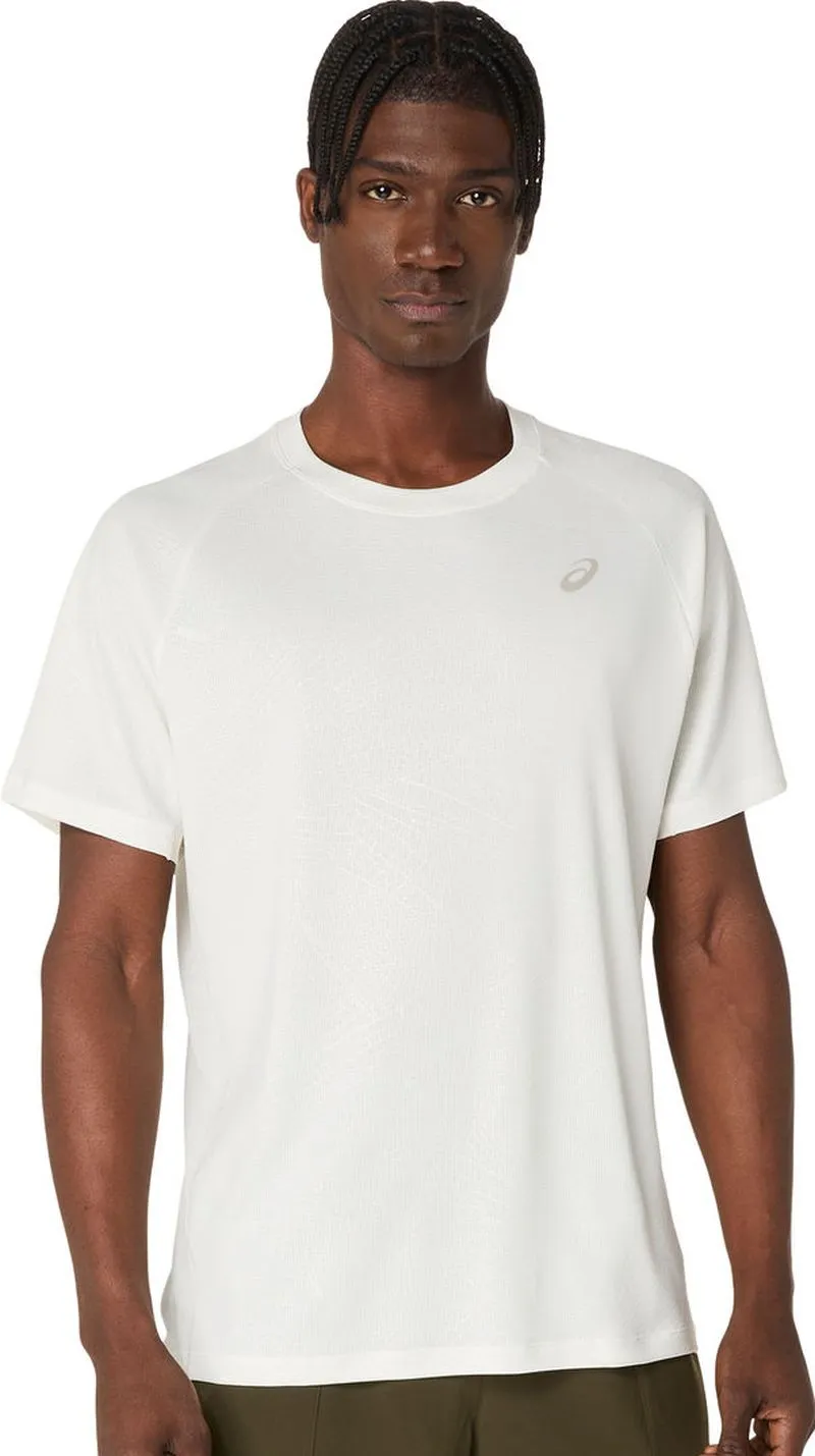 Asics Game All Over Print Short Sleeve - cream Asics Game All Over Print Short Sleeve - cream