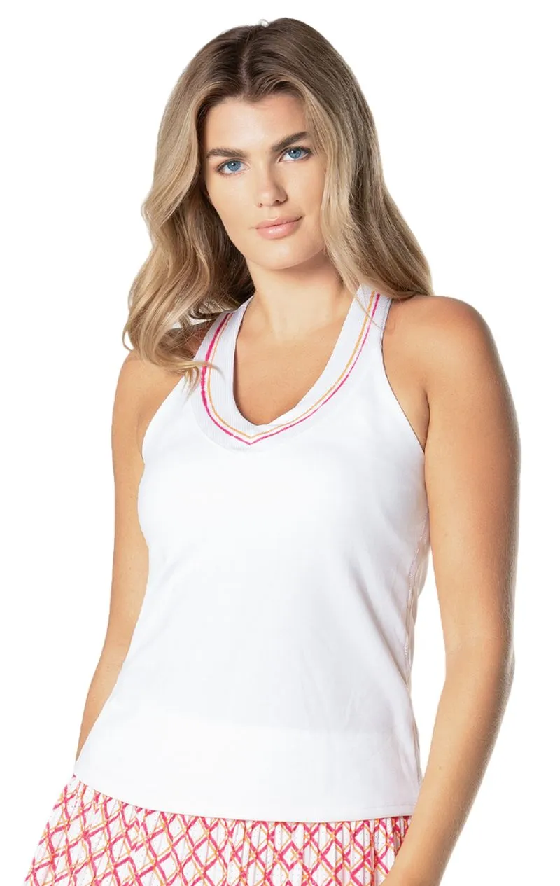 Lucky in Love Shockin' Classics Stripes Tank W/Bra