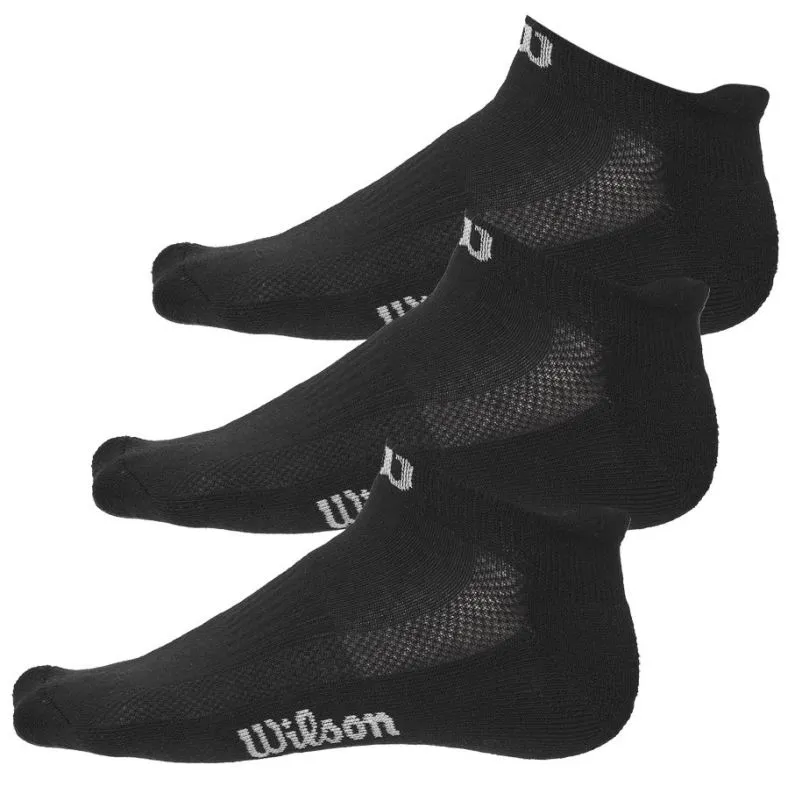 Wilson No Show Sock 3P - black