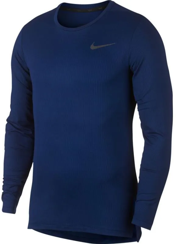 Nike Dry Top LS Slim - blue void/black
