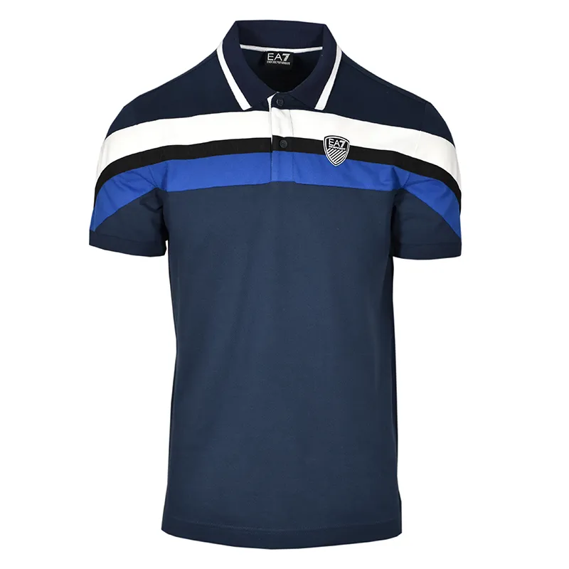 EA7 Man Jersey Polo Shirt - navy blue EA7 Man Jersey Polo Shirt - navy blue