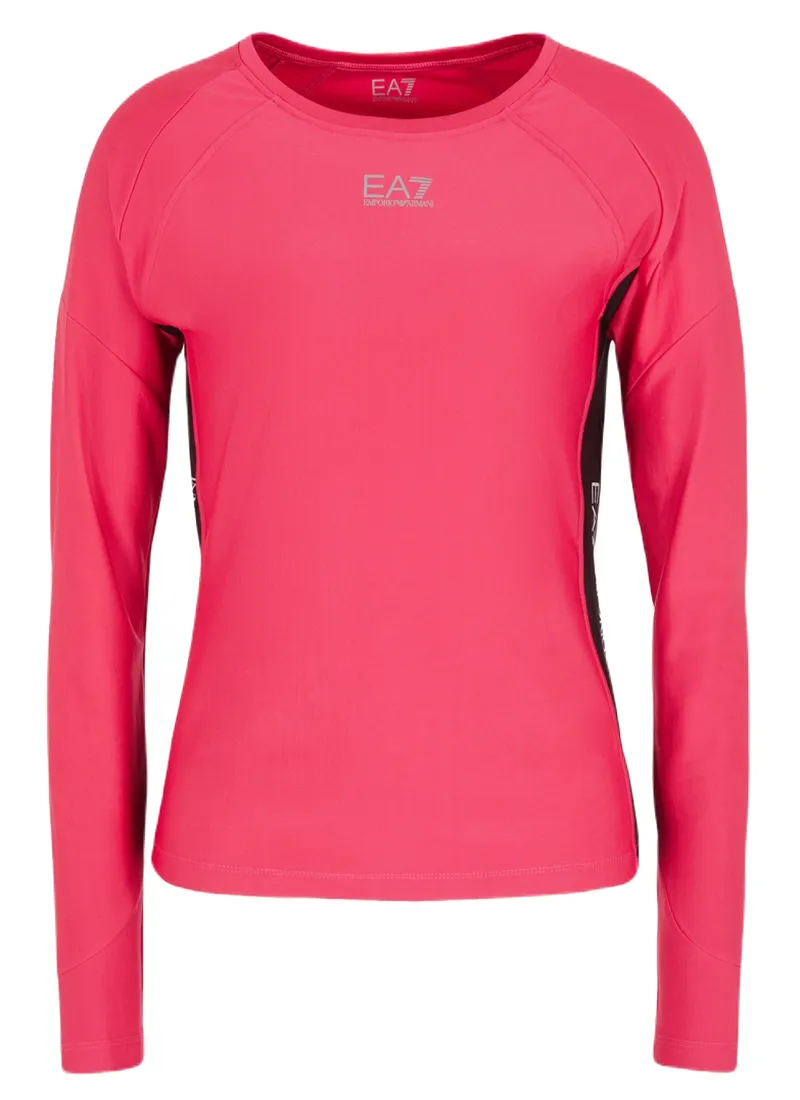 EA7 Man Jersey T-Shirt - pink peacock
