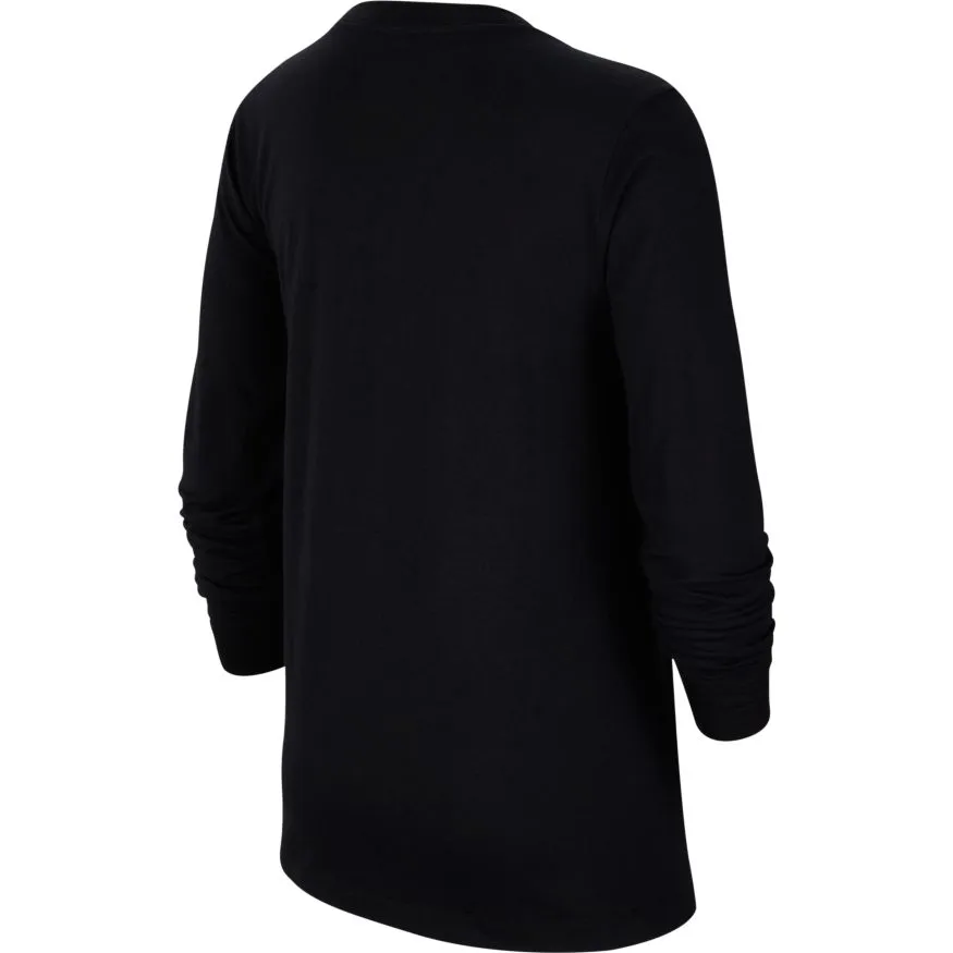 Nike NSW Tee LS Embedded Futura B - black/white