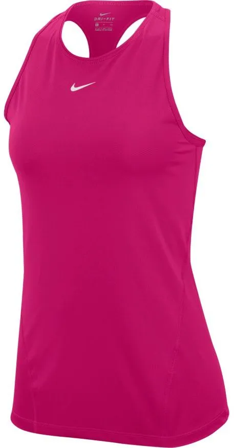 Nike Pro Tank All Over Mesh - fireberry/white