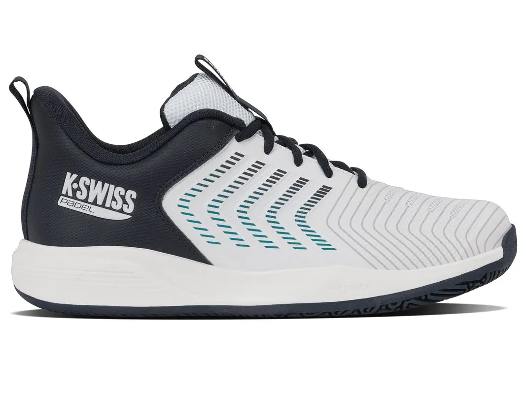 K-Swiss Ultrashot Light Padel - white/carbon/baltic