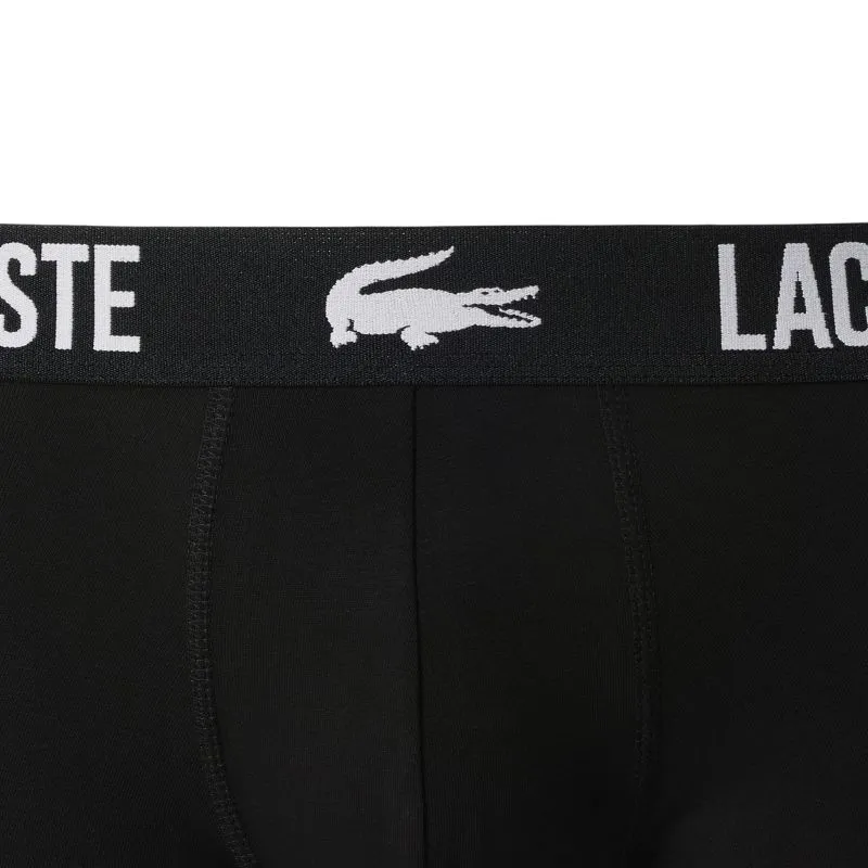 Lacoste Stretch Cotton Trunks 3P - black