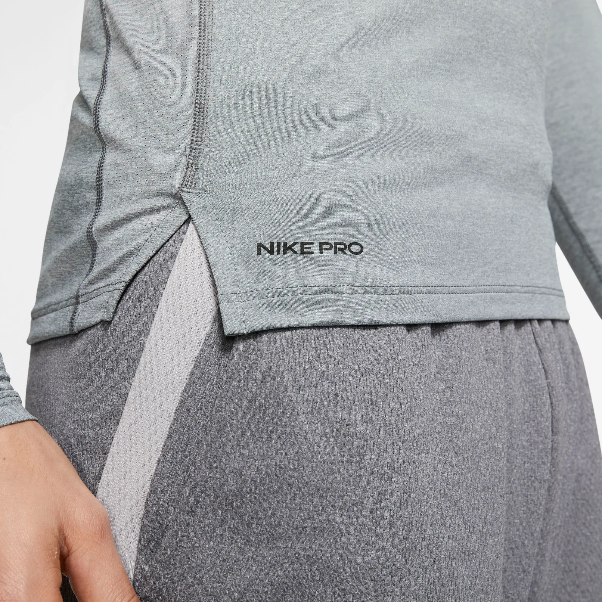 nike-pro-top-ls-tight-smoke-grey-light-smoke-grey-black-6 Nike Pro Top LS Tight - smoke grey/light smoke grey/black