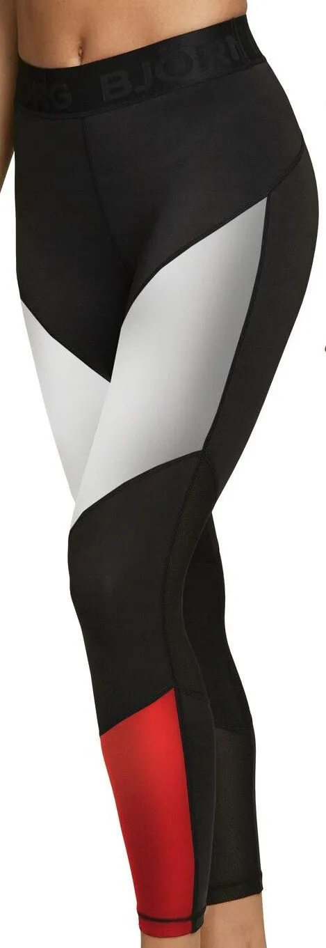 Björn Borg Blocked Tights Cadence W - high risk red Björn Borg Blocked Tights Cadence W - high risk red
