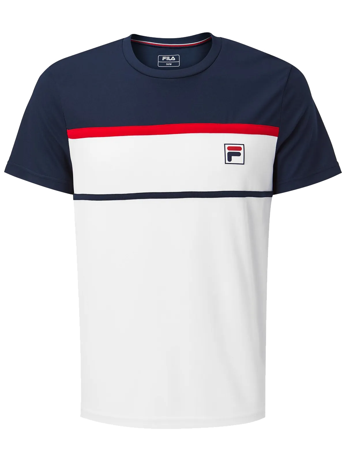 Fila T-Shirt Steve Boys - white/peacoat blue