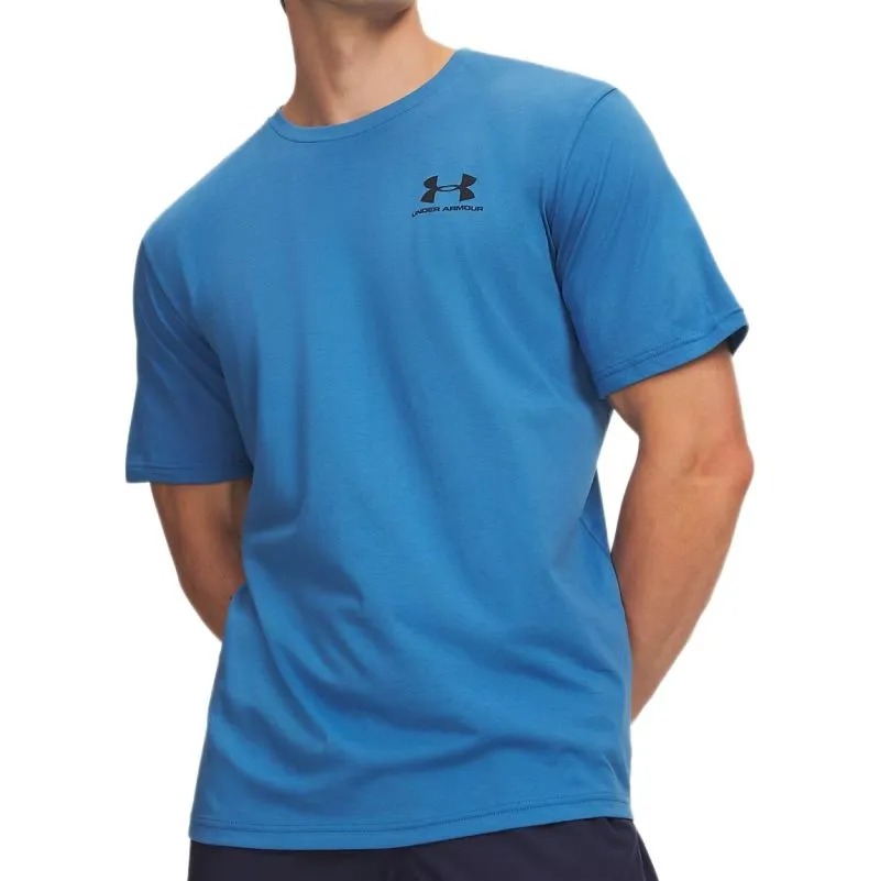 Under Armour Left Chest Logo Short Sleeve - aegean blue/black