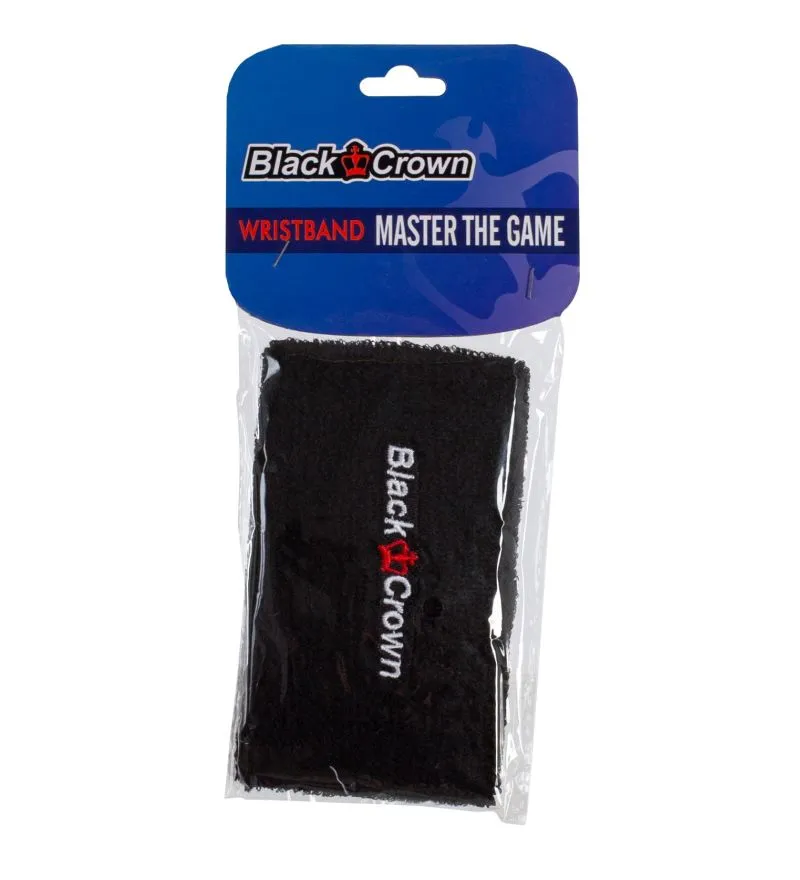 Black Crown Wristband Long 1P - black